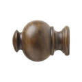 1 3/8" Button Ball finial for wood poles, by Kirsch