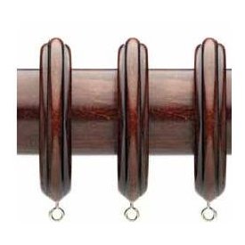 Rustic wood rings for 2 1/4 inch diameter wood curtain rods