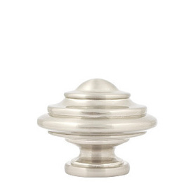 Hampton finial for 1 1/8 inch metal contemporary curtain rod