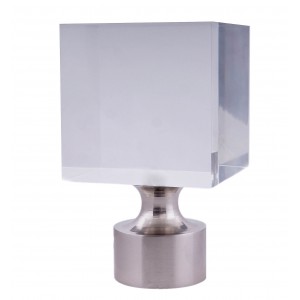 Block Finial for  1 1/2 inch  curtain rod