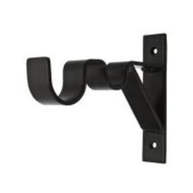 Double bracket 3 and 6 inch projection bracket for 1 1/2" diameter curtain pole