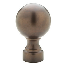 Brass Ball finial for 3/4" diameter Select Metal pole